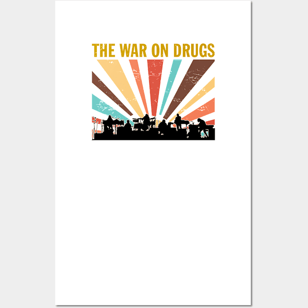 The War On Drugs vintage2 Wall Art by SEKALICE